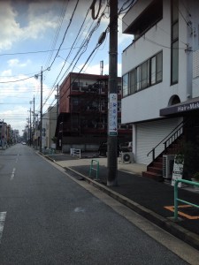 電柱広告北